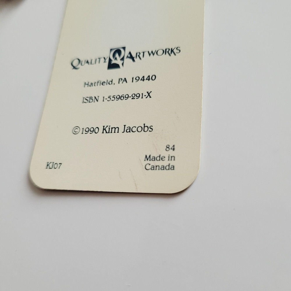 Vintage 90s Kim Jacobs Tassel Bookmark Chocolate Coffee Shop, 1990 Artworks KJ07 - Picture 13 of 13